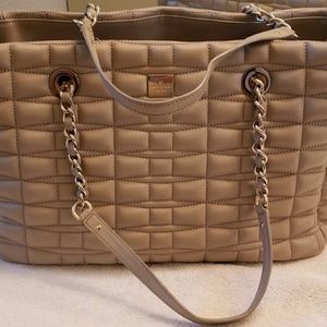 Kate Spade Quilted Beige Nude Shoulder Bag